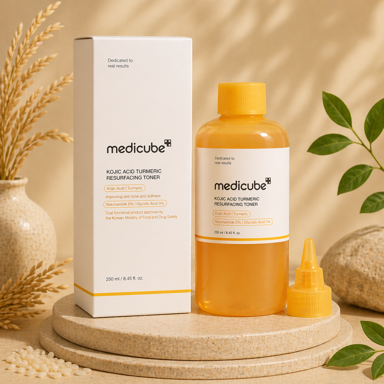 MEDICUBE KOJIC ACID TURMERIC RESURFACING TONER