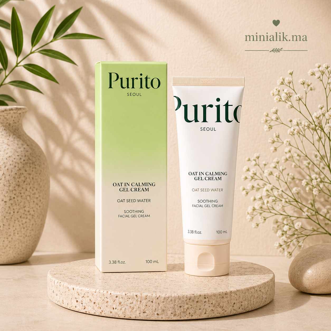 Oat in calming gel cream purito