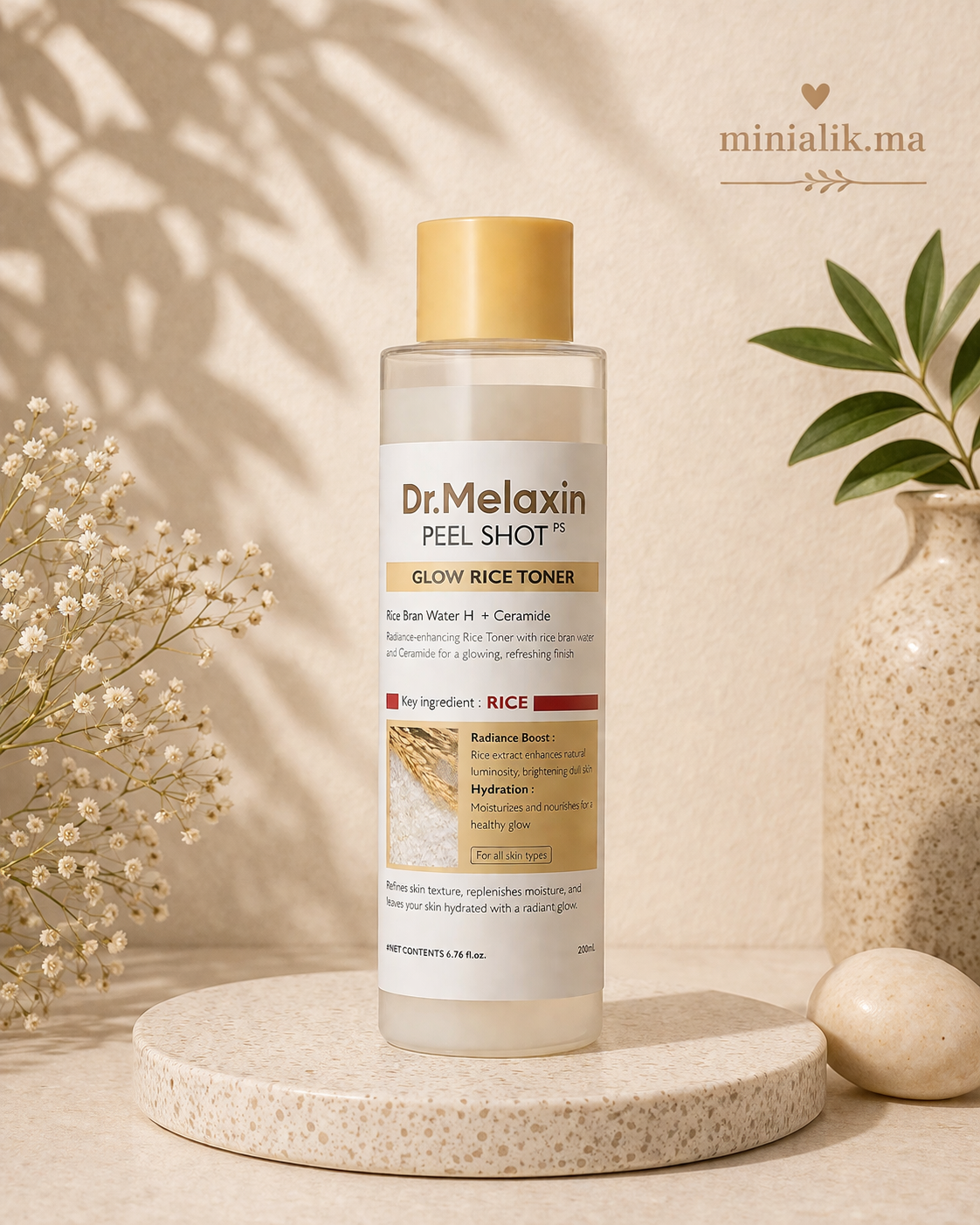 Dr. Melaxin Rice Toner (Peel Shot Glow White Rice Toner)