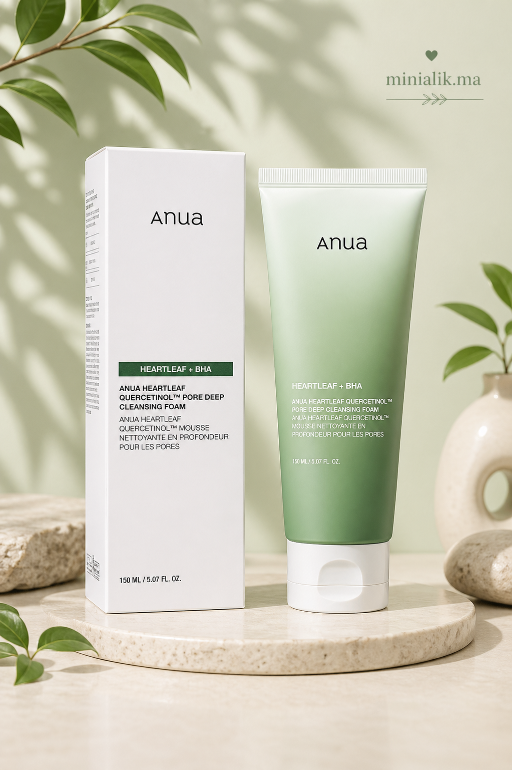 ANUA HEARTLEAF QUERCETINOL PORE DEEP CLEANSING FOAM