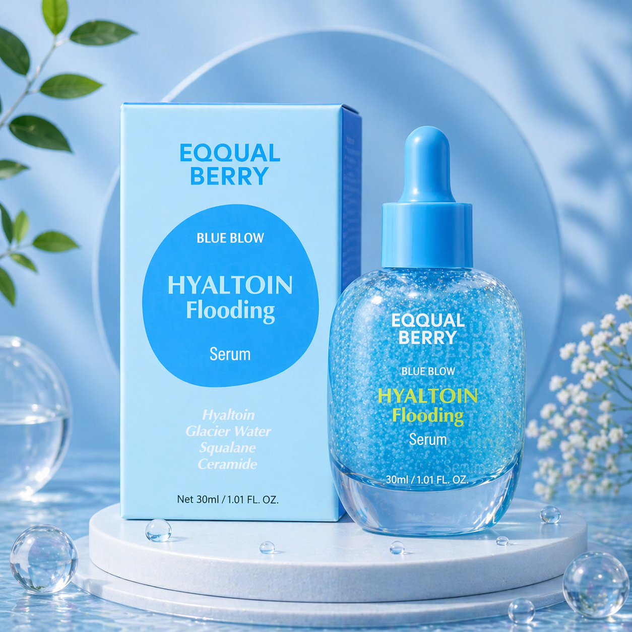 Eqqualberry hyaluron flooding serum