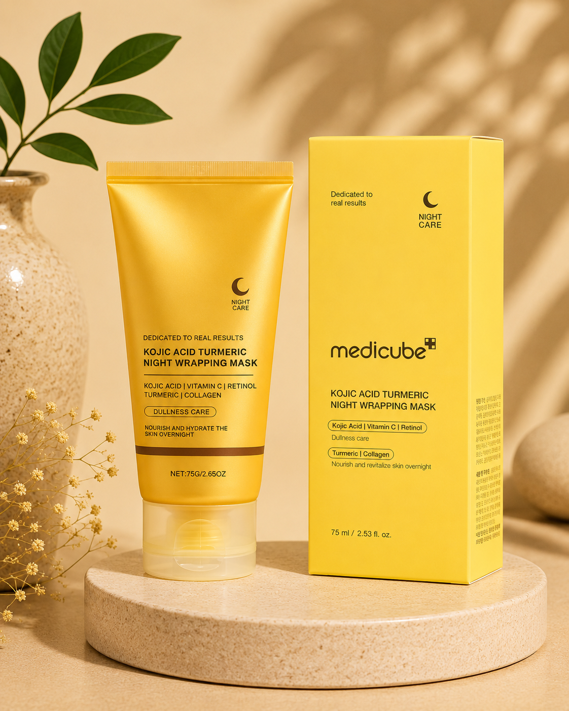 Medicube Kojic Acid Turmeric Night Wrapping Mask