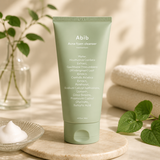 Abib acne foam wash cleanser heartleaf foam