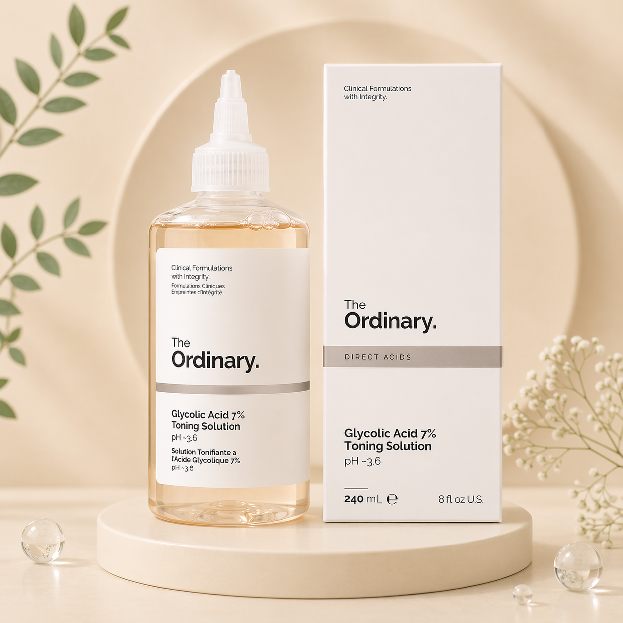 the ordinary glycolic acid exfoliating toner