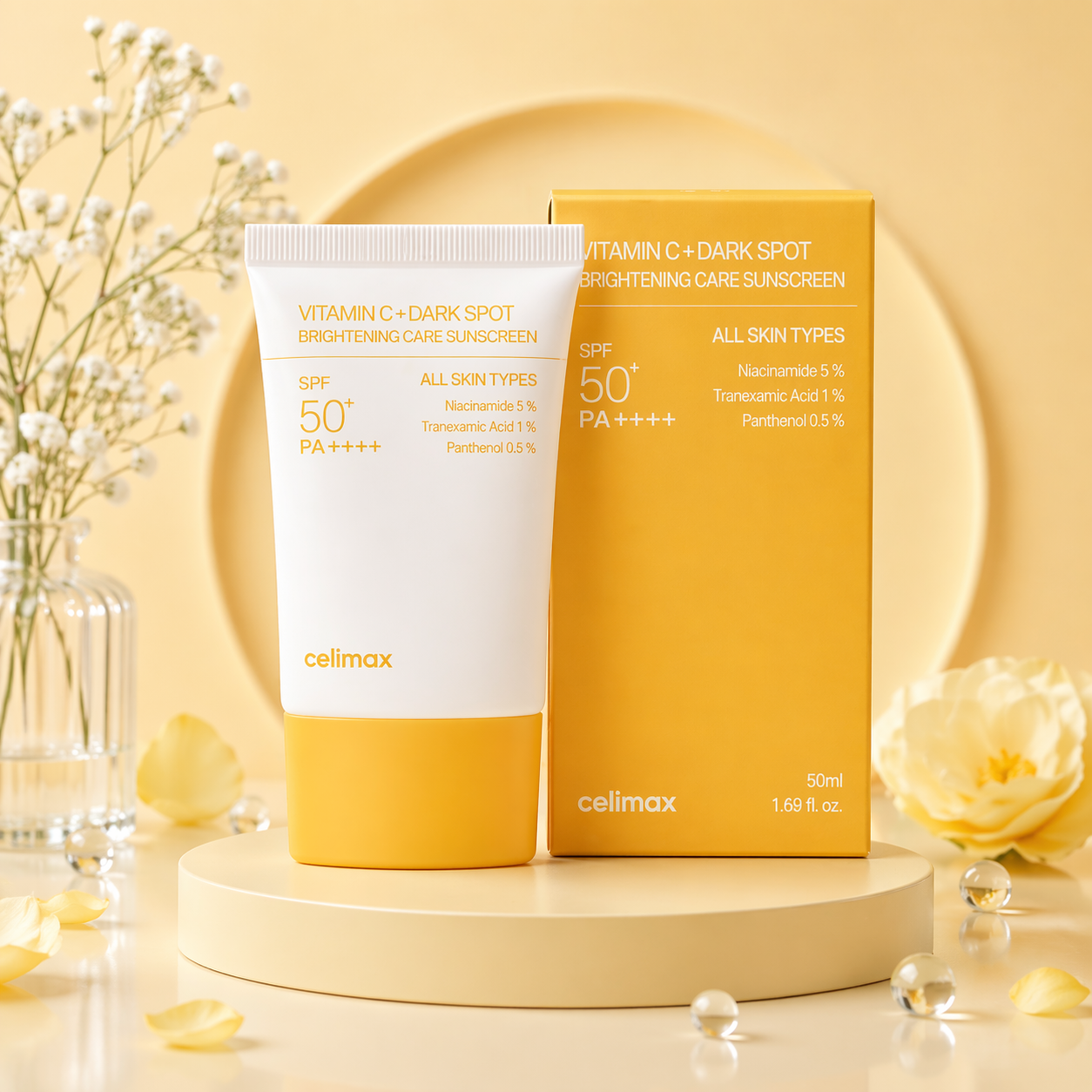 CELIMAX Pore + Dark Spot Brightening Care Sunscreen SPF 50+ PA++++