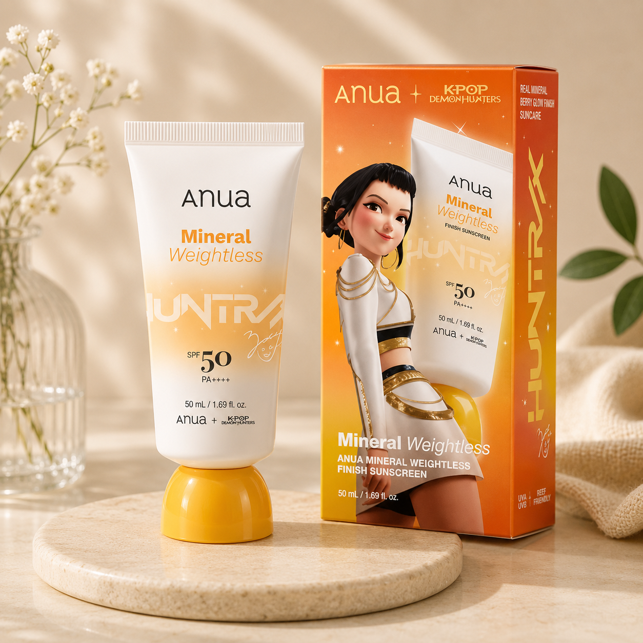 M Anua Mineral Weightless Finish Sunscreen SPF50+ PA++++