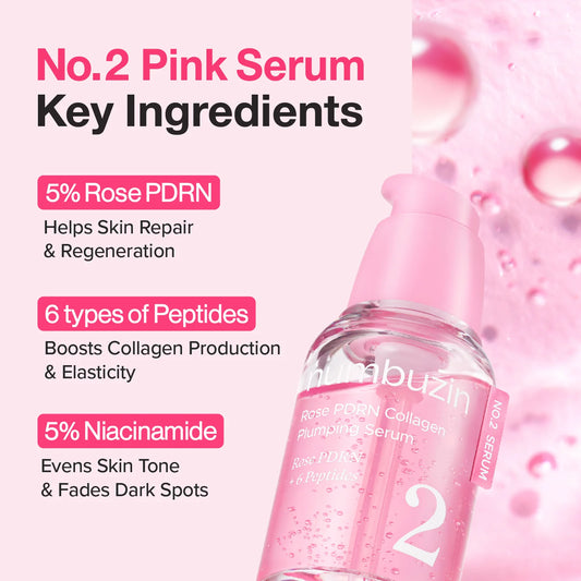 Numbuzin No.2 Rose PDRN Collagen Plumping Serum