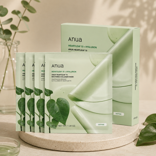 Anua Heartleaf 70 + Hyaluron Soothing Collagen Mask ( 1 masque )