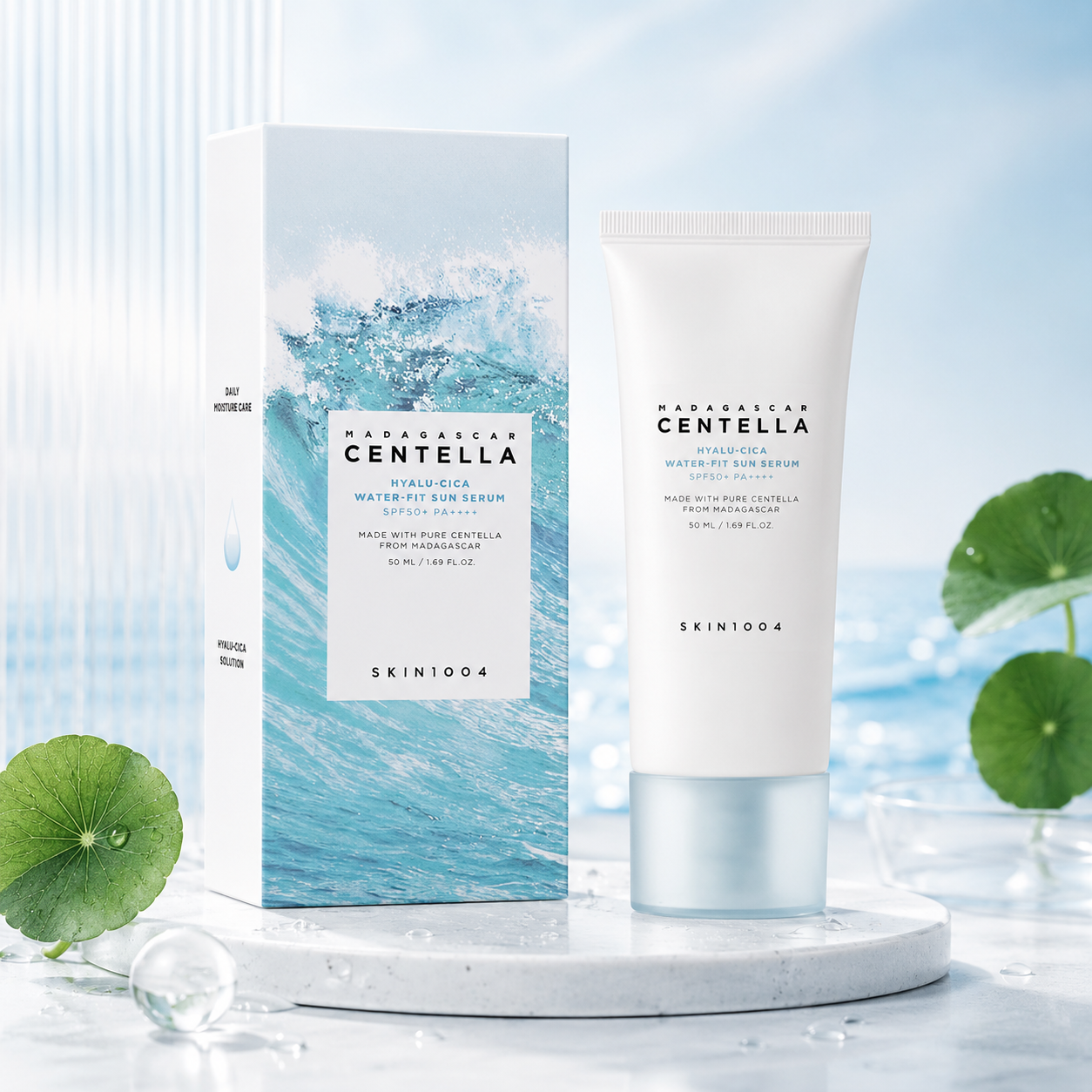 SKIN1004  madagascar Centella Hyalu-Cica Water Fit Sun Serum SPF50+ PA++++ 100ml