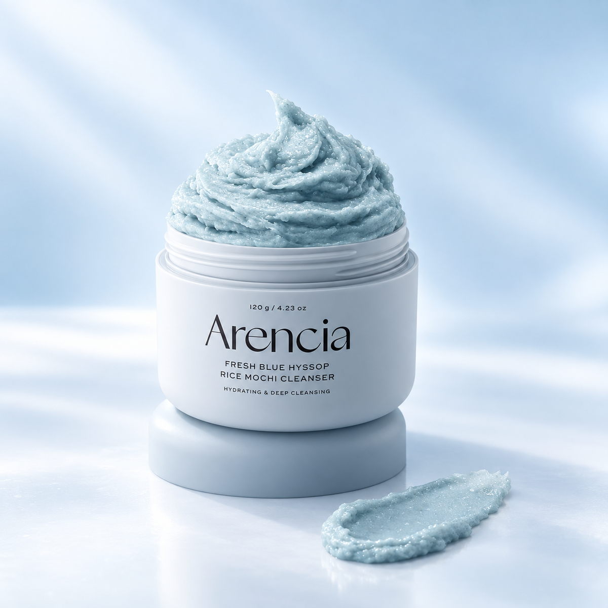 Arencia Fresh Blue Hyssop Rice Mochi Cleanser